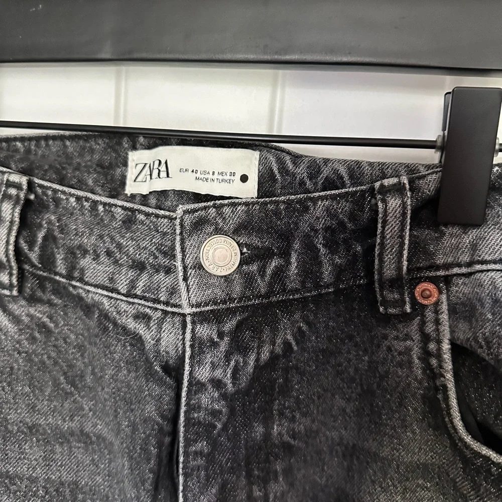 Zara wide leg distressed jeans - Picture 2 of 4